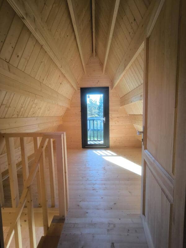 Inside image of a Log cabin in Ireland