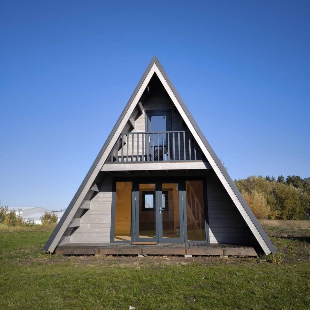 An A-frame log cabin home in Ireland